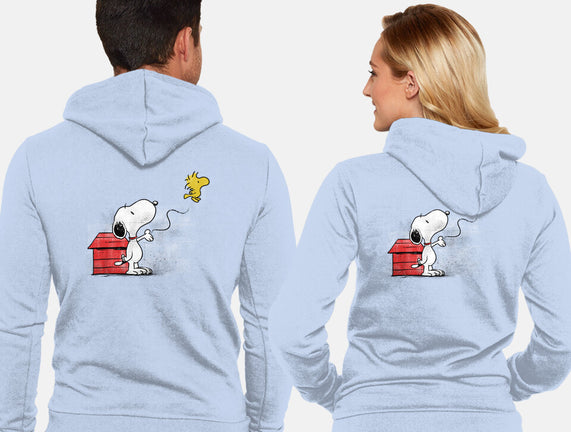 Dog With Bird