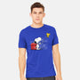 Dog With Bird-mens heavyweight tee-zascanauta