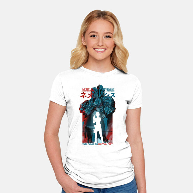 Project Nemesis-womens fitted tee-Guilherme magno de oliveira