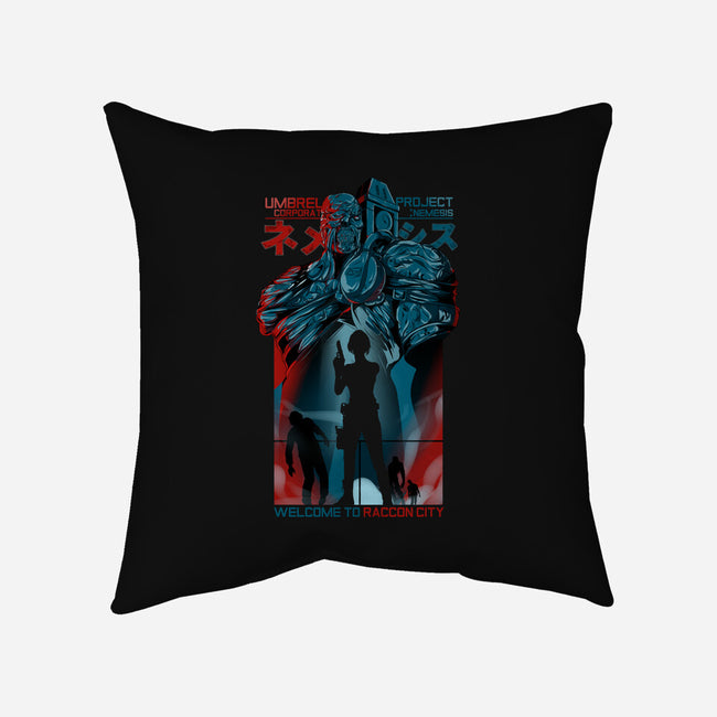 Project Nemesis-none removable cover w insert throw pillow-Guilherme magno de oliveira
