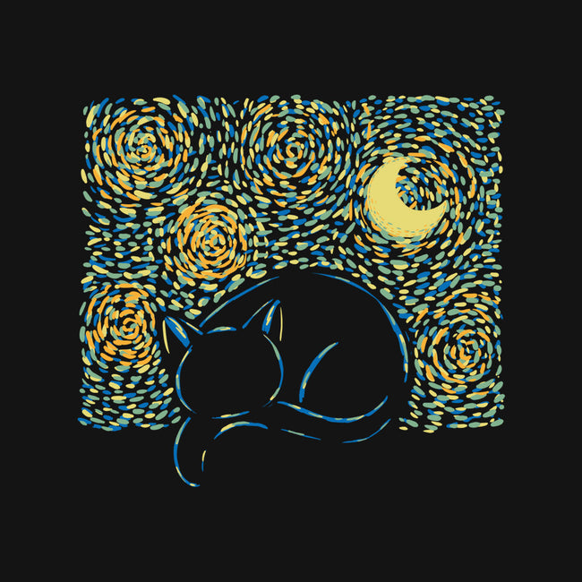 Starry Cat-none fleece blanket-yumie