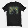 Starry Cat-womens fitted tee-yumie