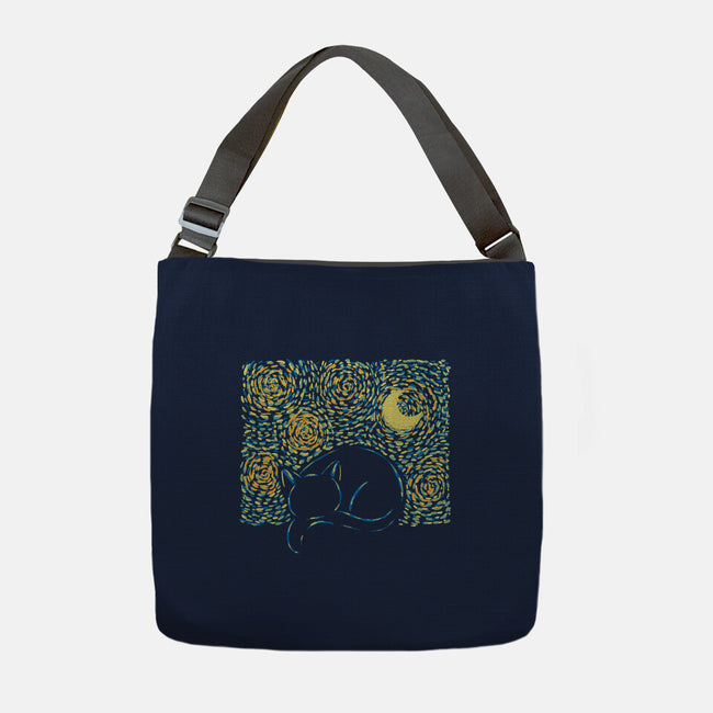 Starry Cat-none adjustable tote bag-yumie