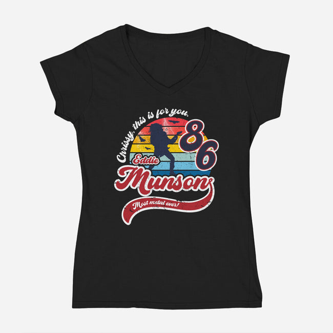 For Chrissy-womens v-neck tee-DrMonekers