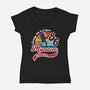 For Chrissy-womens v-neck tee-DrMonekers