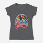 For Chrissy-womens v-neck tee-DrMonekers