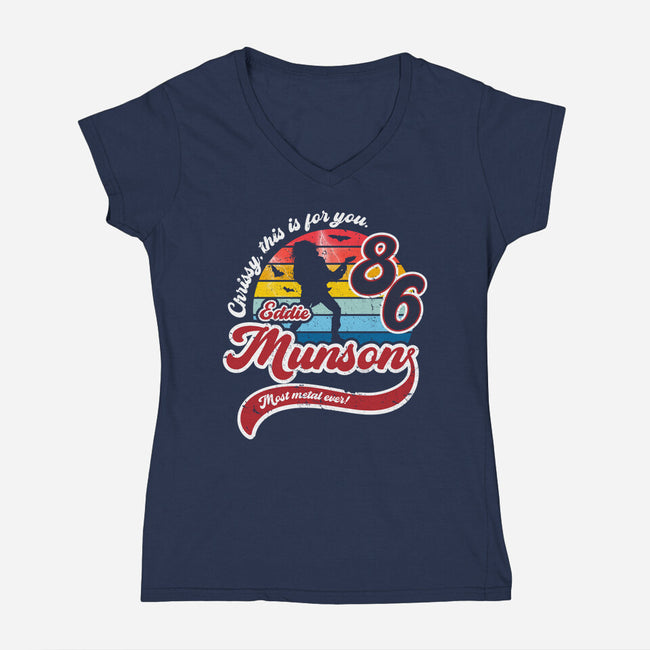 For Chrissy-womens v-neck tee-DrMonekers