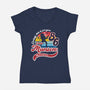 For Chrissy-womens v-neck tee-DrMonekers