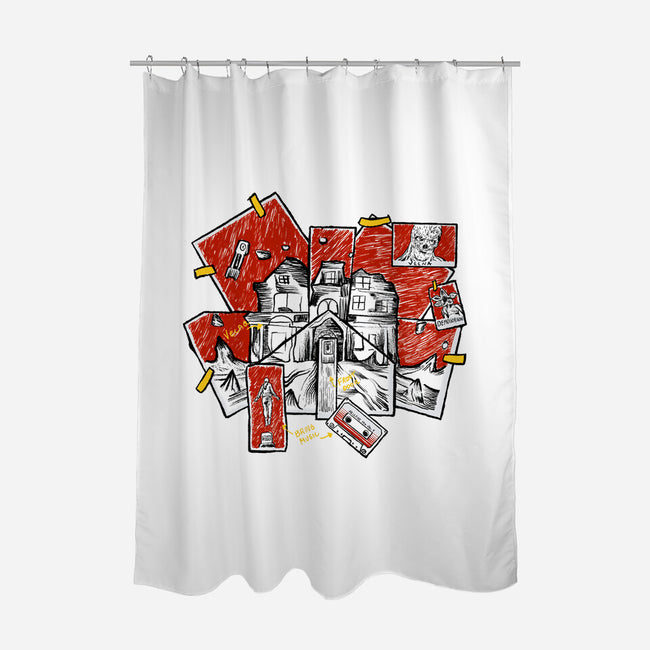 The Inverted Town-none polyester shower curtain-leepianti
