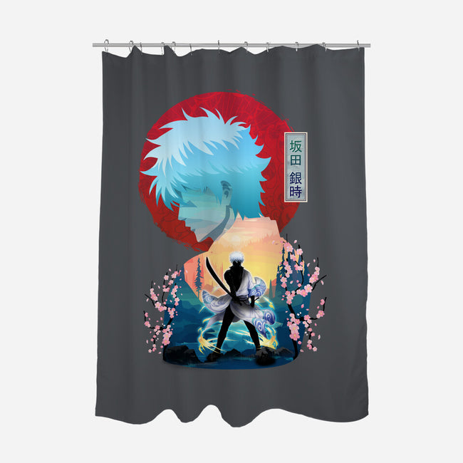 Sakata Gintoki-none polyester shower curtain-sacca