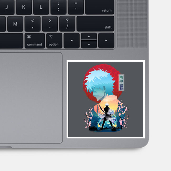 Sakata Gintoki-none glossy sticker-sacca