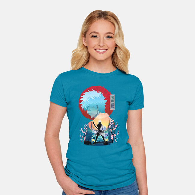 Sakata Gintoki-womens fitted tee-sacca