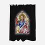 Personal Jesus-none polyester shower curtain-se7te