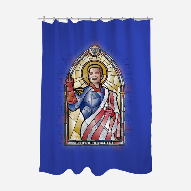 Personal Jesus-none polyester shower curtain-se7te