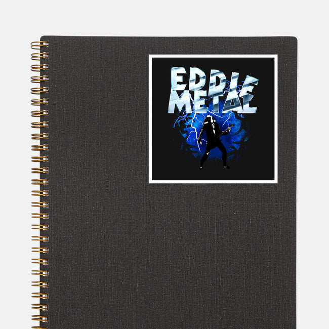 Legend Eddie Metal-none glossy sticker-rocketman_art