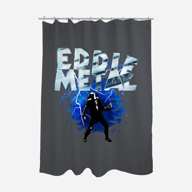 Legend Eddie Metal-none polyester shower curtain-rocketman_art