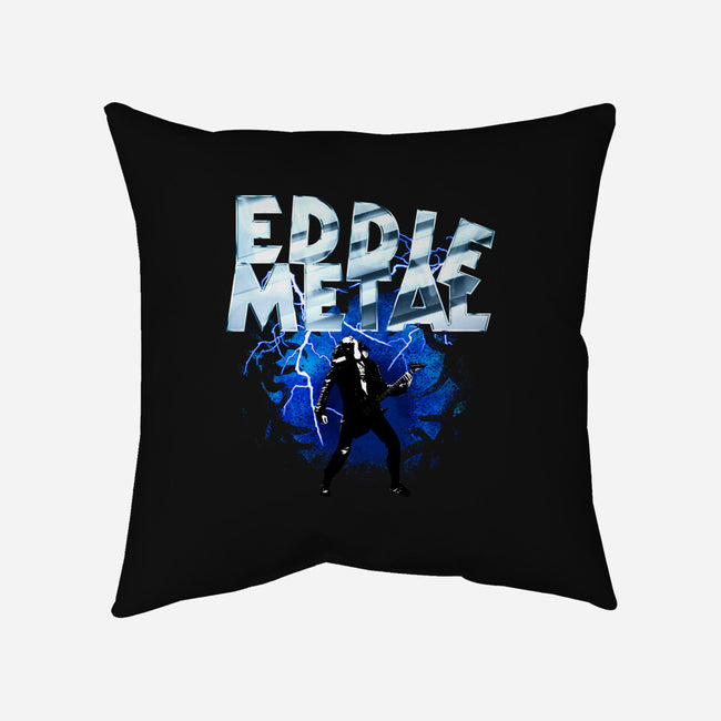 Legend Eddie Metal-none removable cover w insert throw pillow-rocketman_art