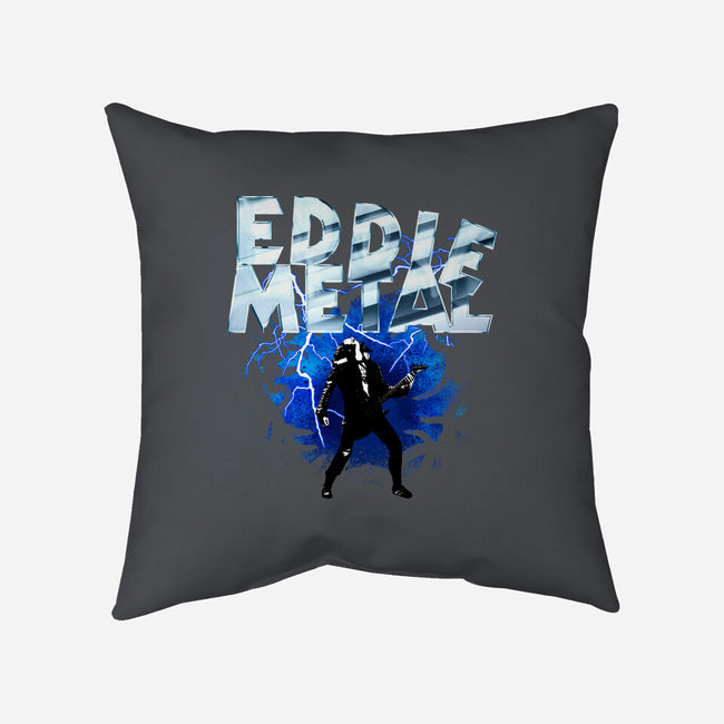 Legend Eddie Metal-none removable cover w insert throw pillow-rocketman_art