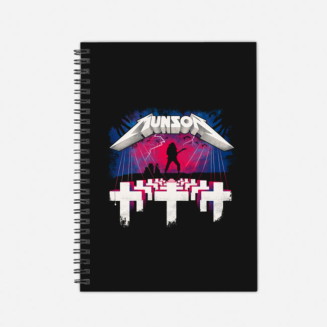 Munson Master Of Metal-none dot grid notebook-rocketman_art