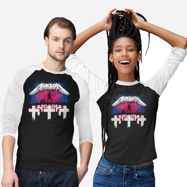 Munson Master Of Metal-unisex baseball tee-rocketman_art