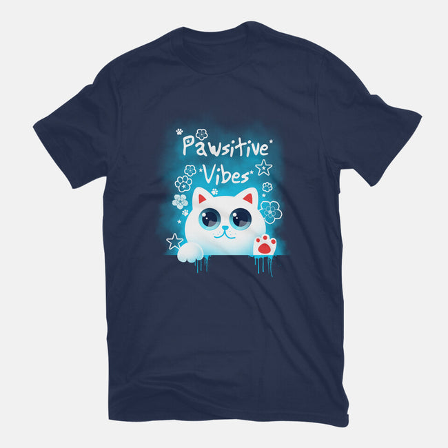 Pawsitive Vibes-unisex basic tee-erion_designs