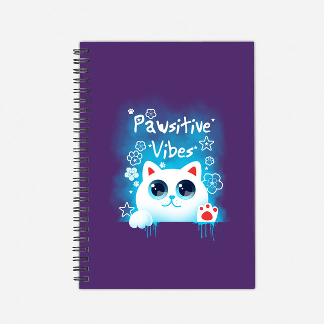 Pawsitive Vibes-none dot grid notebook-erion_designs