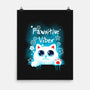 Pawsitive Vibes-none matte poster-erion_designs