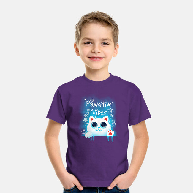Pawsitive Vibes-youth basic tee-erion_designs