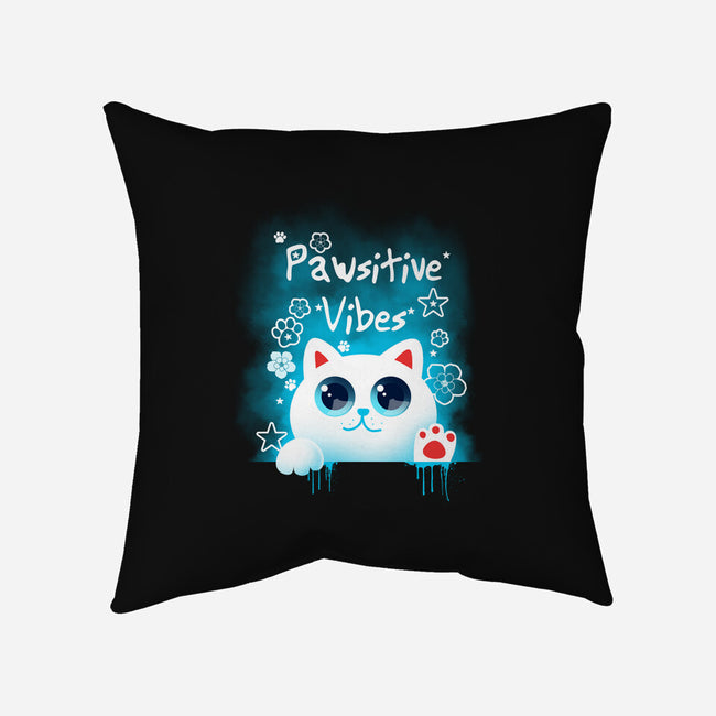 Pawsitive Vibes-none removable cover w insert throw pillow-erion_designs