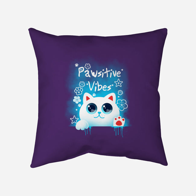 Pawsitive Vibes-none removable cover w insert throw pillow-erion_designs