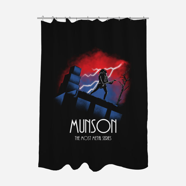 Munson The Most Metal Series-none polyester shower curtain-Wookie Mike