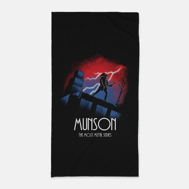 Munson The Most Metal Series-none beach towel-Wookie Mike