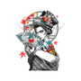Irezumi II Geisha-none removable cover w insert throw pillow-heydale