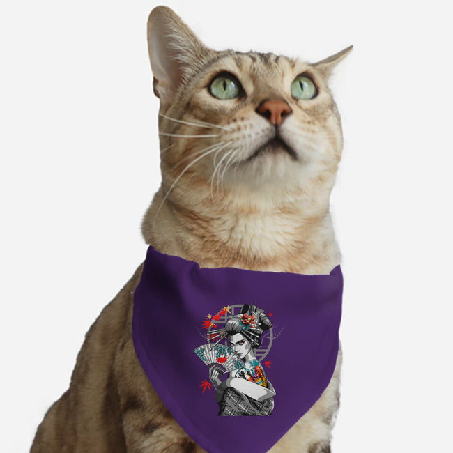 Irezumi II Geisha-cat adjustable pet collar-heydale