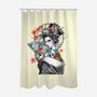 Irezumi II Geisha-none polyester shower curtain-heydale