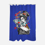 Irezumi II Geisha-none polyester shower curtain-heydale