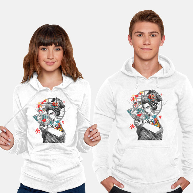 Irezumi II Geisha-unisex pullover sweatshirt-heydale