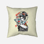 Irezumi II Geisha-none removable cover w insert throw pillow-heydale