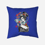 Irezumi II Geisha-none removable cover throw pillow-heydale