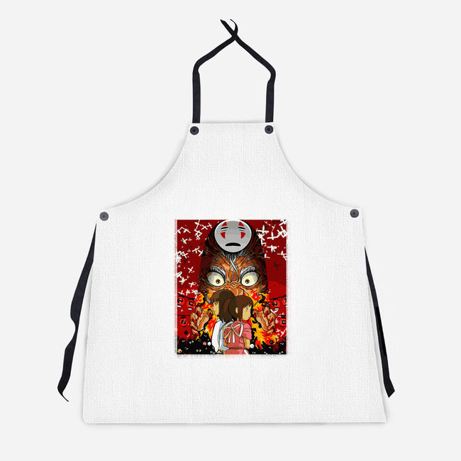 Spirited Couple-unisex kitchen apron-Hova