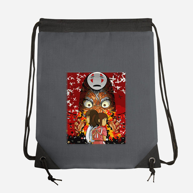 Spirited Couple-none drawstring bag-Hova