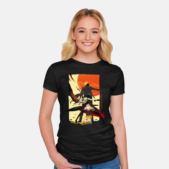 The Spy Family-womens fitted tee-bellahoang