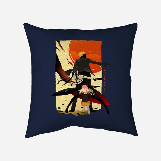 The Spy Family-none removable cover throw pillow-bellahoang