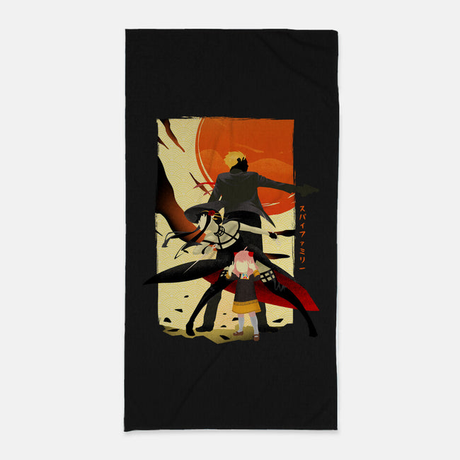 The Spy Family-none beach towel-bellahoang