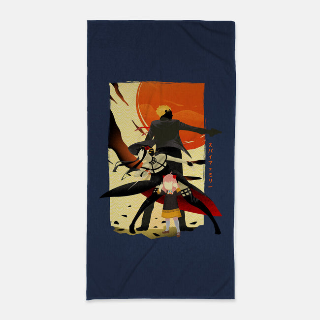 The Spy Family-none beach towel-bellahoang