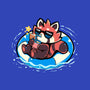 Summer Red Panda-none removable cover w insert throw pillow-TechraNova