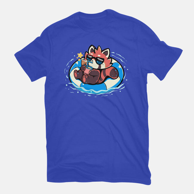 Summer Red Panda-unisex basic tee-TechraNova