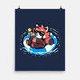 Summer Red Panda-none matte poster-TechraNova