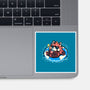 Summer Red Panda-none glossy sticker-TechraNova