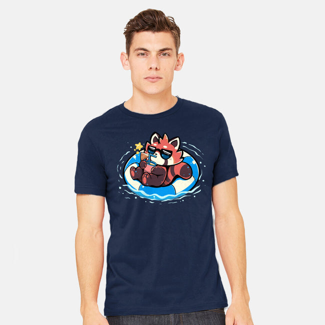 Summer Red Panda-mens heavyweight tee-TechraNova